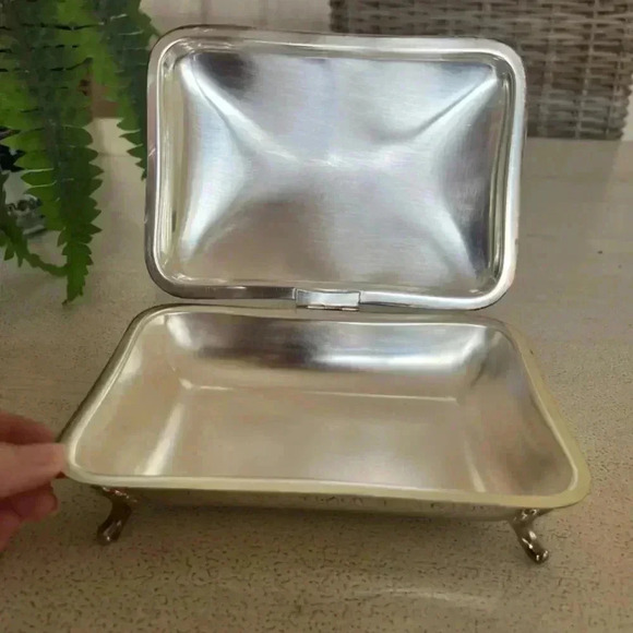 Vintage Poole Silver Plated Crumb Catcher Silent Butler - Picture 3 of 14